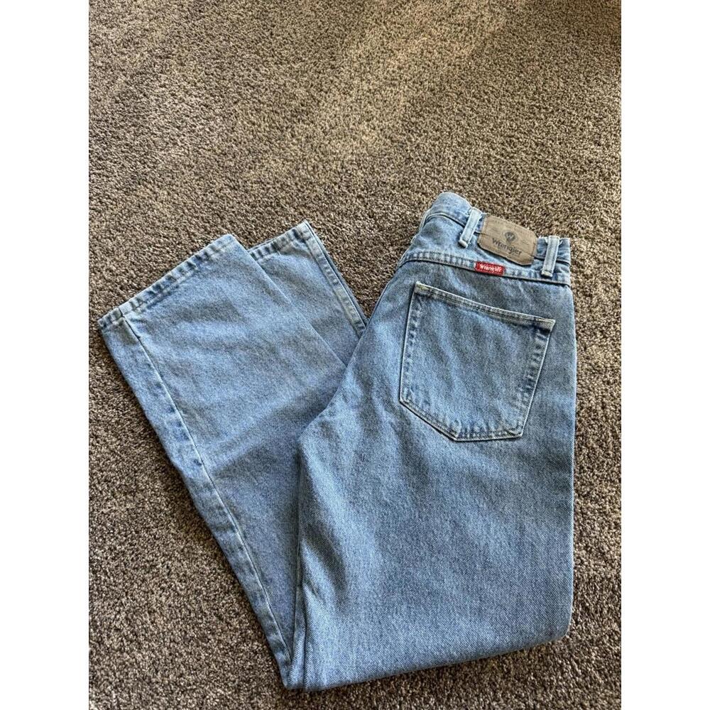 Men’s Wrangler Denim Jeans Regular Fit 34x29 Light Wash